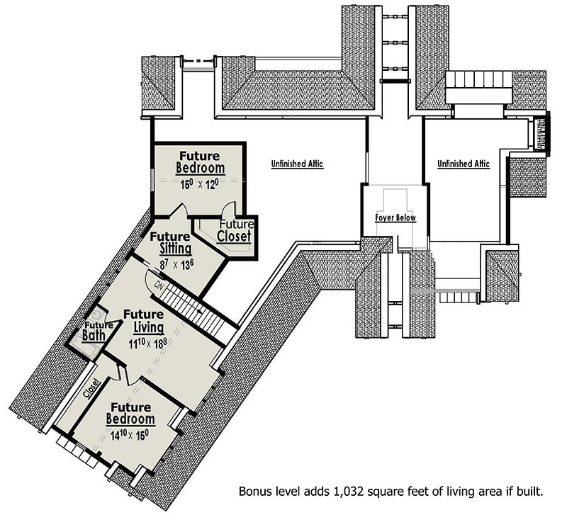 Mountain Escape with Bonus Living Suite - 18248BE floor plan - Bonus Level