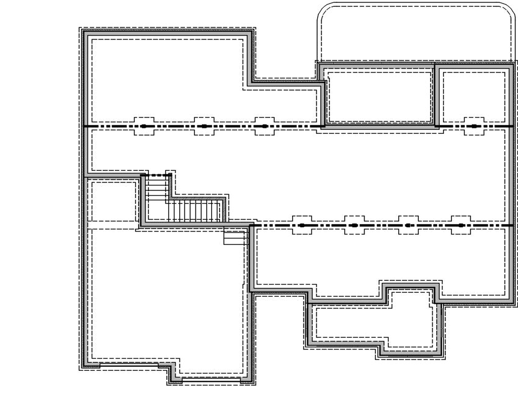 3 Bed Contemporary Craftsman with Bonus Over Garage - 51755HZ floor plan - Basement layout