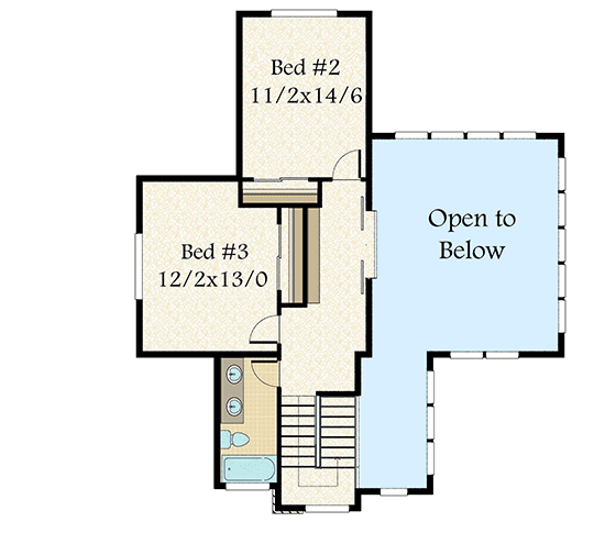 Slimmed Down Exclusive 3 Bed Modern House Plan - 85135MS floor plan - 2nd Floor