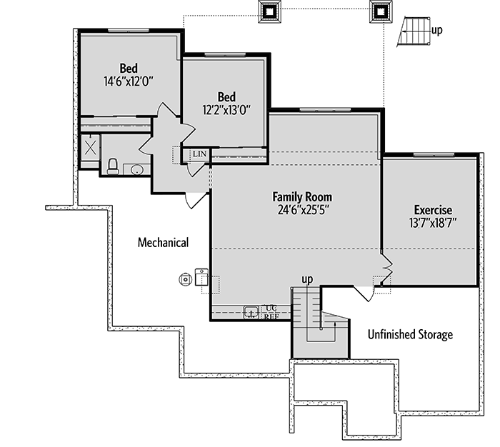 Marvelous House Plan with Optional Lower Level - 95055RW floor plan - Optional Lower Level